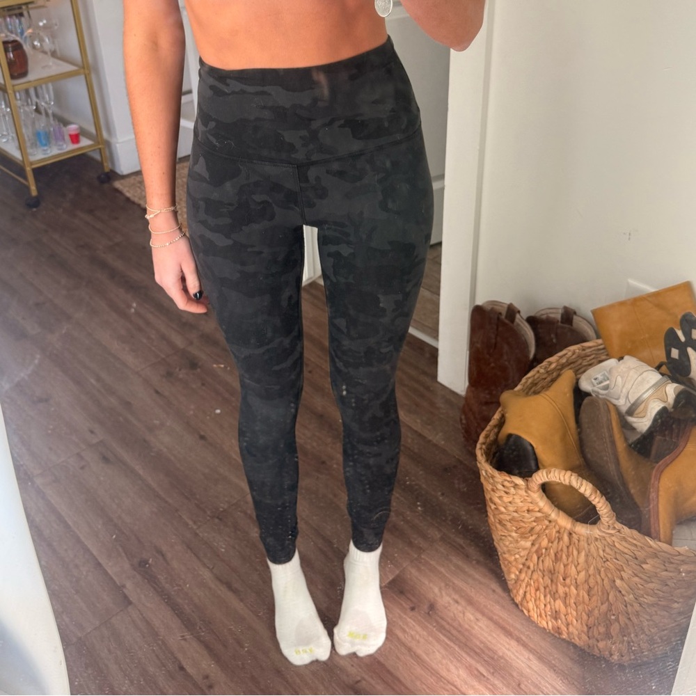 Lulu lemon Black Camouflage leggings